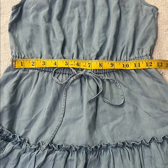 Bar III Light Blue Ruffled Mini Dress - Picture 4 of 5